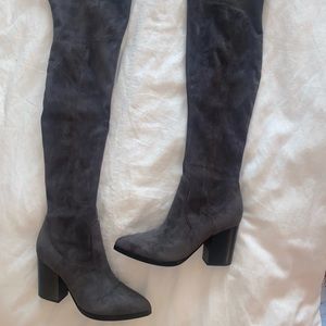 Marc Fisher suede over the knee boots with heel
